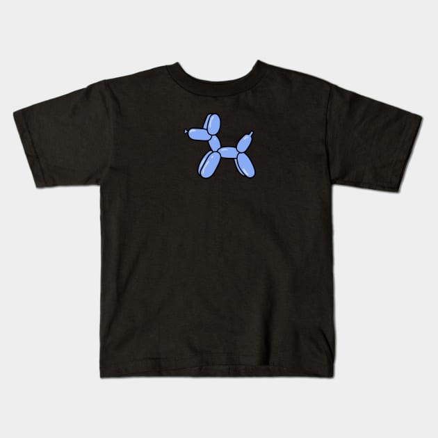 Blue Balloon Dog Kids T-Shirt by ShayliKipnis